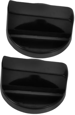 2 Ersatz Gasherdknöpfe aus Kunststoff, Schwarze Bedienknöpfe für Gasherde | Stabile Ersatzteile mit Ergonomischer Form, Verformungsbeständig, als Küchenzubehör für Passende Kochfelder und Öfen