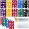 Alaoo Halloween Tattoo Schminke Set,Tattoo Schminken Werkzeuge Set für Kinder Erwachsene mit 14 Tattoo Schablone,10 Pinsel,Wiederverwendbare Schablonen Kit für Party,Fasching,Weihnachten Halloween