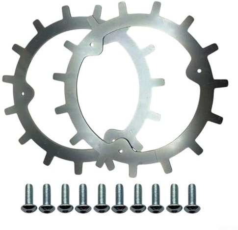HpLive 2 Stück Anti-Rutsch-Nägel, 210mm Edelstahl Anti-Rutsch Spikes Set für Mähroboter Mini Selbstzentrierend Rasenroboter Zubehör