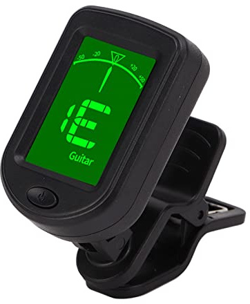 Saluaqui Clamp/Holder-On-Gitarrentuner mit Schneller Antwort und Einstellbarer Winkel | Leichte Abs -Shell -Universal Tuner für Geigen-, Banjo und Streichinstrumente