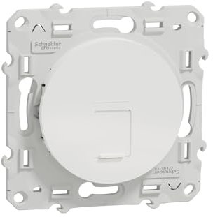 Schneider Electric S520477 Odace, prises RJ45, Grade 3 (Multimédia), Cat.6A STP longue distance, Blanc Odace, prise RJ45 Blanc, grade 3 (multimédia +) cat. 6A STP (longue distance)