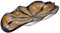 AeraVida Servierschale oder Schale aus Holz, von Natur inspiriert, handgeschnitzt, kurvige Blattform, zweifarbig, gebeizt, für tropischen Chic, Heimdekoration und Küchenzubehör