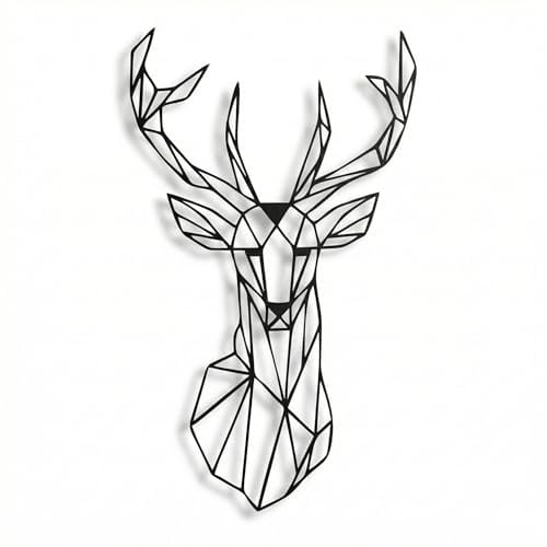 DEKADRON Wanddekoration, Metall, Engelherz, Wanddekoration - 45 x 32cm