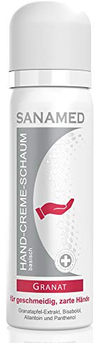 Sanamed Granat Handcreme-Schaum Granatapfel mit Panthenol, 100ml