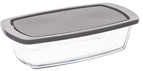 Plat cake en verre 27 x 14 cm + couvercle - Secret de Gourmet