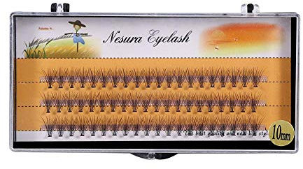 Faux Cils Doux 7 Tailles Naturel Faux Cils Extension 3D Faux Cils Individuel Demi Faux Cils Maquillage Outil De Beauté(10mm)