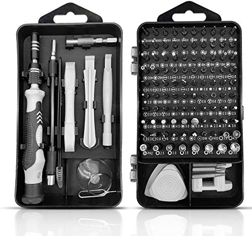 Royace Ensemble de petits tournevis, micro outils, kit de tournevis 119 en 1, kit de tournevis pour ordinateur portable, kit de réparation électronique pour ordinateur portable, kit de tournevis torx,