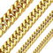 ChainsHouse Goldene Kette Herren Edelstahl Halskette 5mm Miami Kette 71cm Männer Massiv Kubanische Kette Gold Panzerkette 5mm Glieder Halskette Gold Gliederkette Hip Hop Modeschmuck für Ehemann