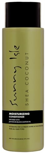 Sunny Isle Shea Coconut Moisturizing Conditioner angereichert mit jamaikanischem schwarzem Rizinusöl, 340 ml