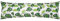 Baumwoll Renforcé Seitenschläferkissen Bezug 40x145cm - Tropische Blätter in Grün/Weiß - Pflanzen - 100% Baumwolle Stillkissenbezug (031/1-Grün)