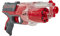 NERF Elite Disruptor Blaster, 6-Dart Trommel, 6 Elite Darts, Schnellfeuer, durchsichtiges Rot, Amazon Exclusive