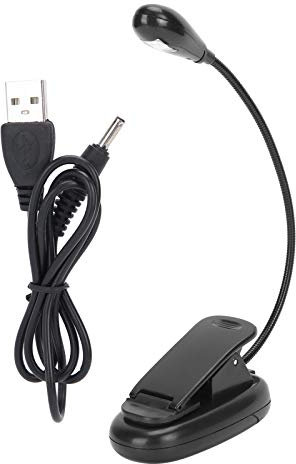 Buachois LED Clip Light,360 Degrees Rotateable Book Lamp USB Rechargeable Flexible Gooseneck Clamp Lamp for Reading Clamp Light Night Light Bed Headboard and Computers