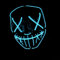 Original Cup Masque LED La Purge® | Nightmare Bleu | Qualité Premium | Plastique Rigide | 3 Modes de Clignotements | Masque LED | Cosplay | Halloween | Néon | 100% Horreur | 100% Fun