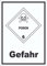Aufkleber Giftige Stoffe Gefahr Poison Totenkopf A9 (37x52mm)
