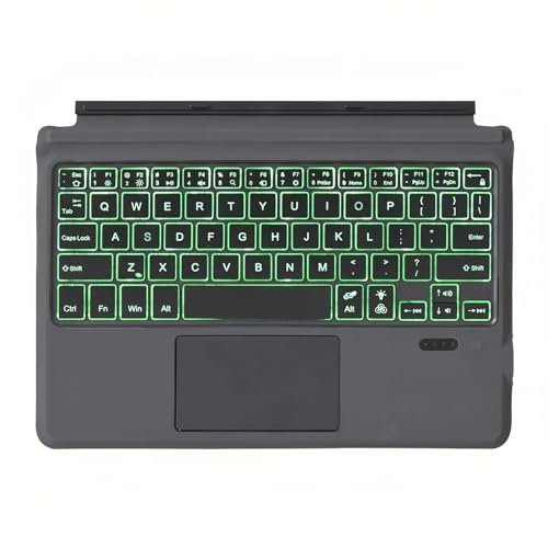 para Microsoft Surface Go Type Cover, Teclado Inalámbrico Bluetooth Portátil Ultra Delgado con Trackpad para Surface Go 3, Go 2, Go, Batería Recargable Incorporada, con Retroiluminación Colorida