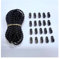 KIHENE Schwarze Farbe 10 m Rolle und 10 Stück Raffrollo Rollo Perlenkette Connetor Cord Kunststoffkette Reparatur Rollo Rollo Perlen
