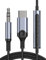 Câble USB C vers 3,5mm Jack 1,2M,Câble Auxiliaire Audio USB C avec Micro et Contrôle du Volume Type C 3,5mm Stéréo Adaptateur Audio Voiture pour Samsung A56 A36 A16 A55 S25 Ultra Pixel 9a pour Xiaomi