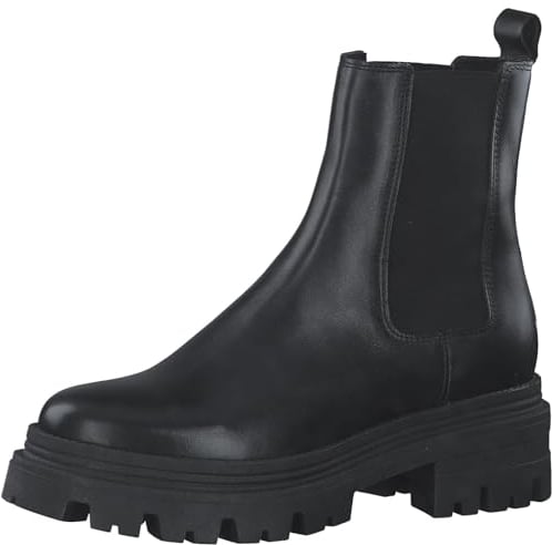 Tamaris Damen Stiefel Leder schwarz 39