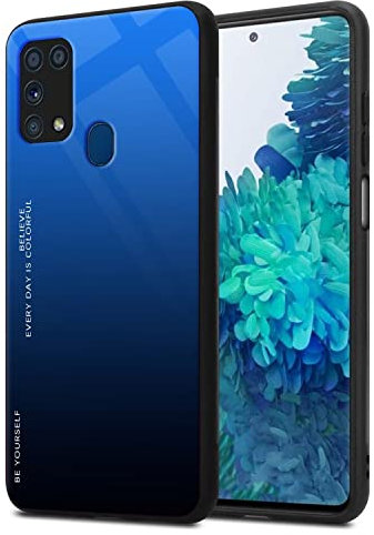 RankOne Gradient Glitter Handy Hülle für Samsung Galaxy M31 (6.4 Inches), Dünne Schlanke Schutzhülle - 7