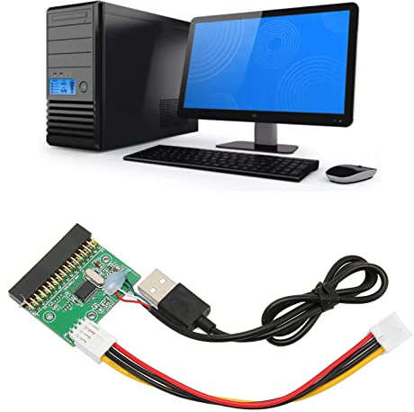 ciciglow Connettore per unità Floppy da 1,44 MB da 3,5, Adattatore per Cavo da 34 Pin a USB per Apparecchiature di Controllo Industriale per unità Floppy da 1,44 M, Plug And Play