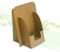 thefoldstands 5 faltbare Visitenkartenständer nature-eco Design ökologische Aufsteller für Visitenkarten 5,5 x 9,0 cm vertikal Prospekthalter aus recycleten Karton, kurz-bis mittelfristigen Einsatz