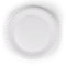 Inoverse Lot de 100 assiettes jetables en carton blanches - Vaisselle de fête écologique - Assiettes à gâteau jetables en carton - Rondes - 18 cm