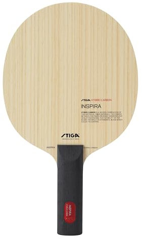 STIGA Unisex – Erwachsene Inspira Hybrid Carbon Tischtennisholz, Gerade
