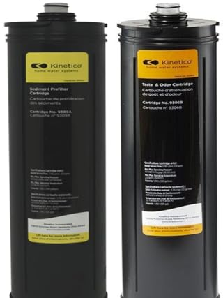 Kinetico Juego de cartuchos de filtro (número de pieza 9306 naranja y amarillo 9309), para sistema Kinetico K5