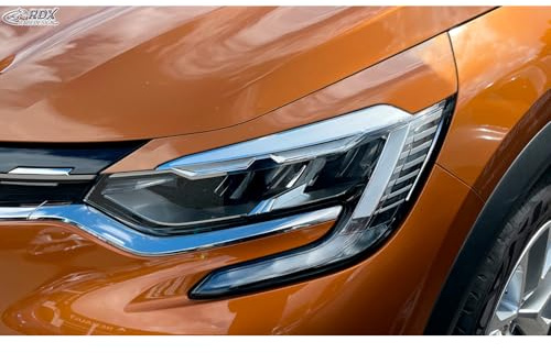 RDX Racedesign Scheinwerferblenden kompatibel mit Renault Captur II 2020- (ABS), Unlackiert | kompatibel mit Renault Captur II 2020- (ABS)
