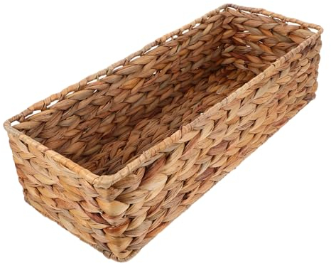 Ciieeo Cesta Intrecciata Stile Rustico Per La Casa Contenitore Per Cosmetici Snack e Oggetti Vari Perfetta Per Bagno Camera Da Letto e Ufficio Capacità e Design Versatile