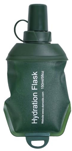 GYGYL Bouteille d'eau de course souple en TPU pour course à pied, sac d'hydratation, randonnée, cyclisme, escalade (1 pièce, vert)