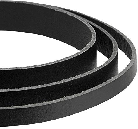 Auroris - Lederband flach schwarz Breite wählbar 3/4/5/8/10/15/20/25/30/35/40 mm - Variante: Breite 20mm / Länge 5m