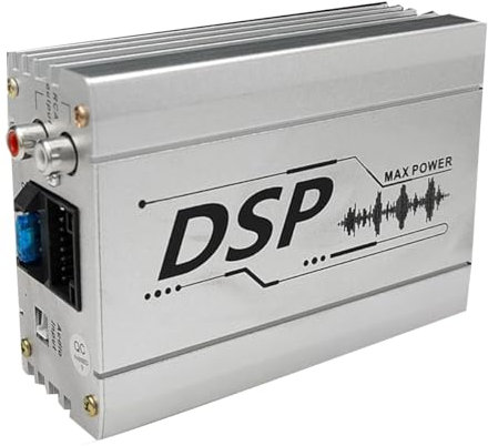Sujurio Processore Audio Digitale per Auto Metal Car, con Effetto di Miglioramento della qualità del Suono, Navigazione e Amplificatore di Potenza per Auto con 4 Ingressi e 6 Uscite.