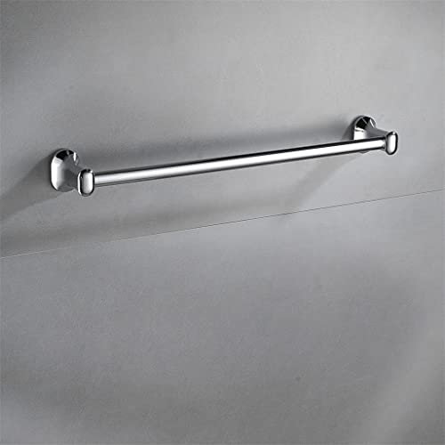 Juegos de accesorios de baño de alta resistencia toallero barra cesta de papel higiénico secador de pelo cepillo soporte gancho de pared (color: plata, tamaño: 61 x 14 x 14 cm) Es tan amable de ti