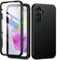 seacosmo for Samsung A35 Case, Galaxy A35 Cover [with Screen Protector] Full Body Shockproof Protection Armour Cover Slim Fit Bumper Protective Phone Case for Samsung Galaxy A35 4G/5G- Black/Clear
