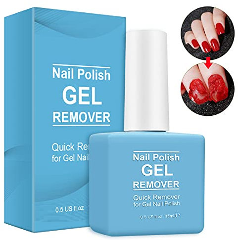 Remover Semipermanente Unghie,15Ml Solvente Per Smalto Semipermanente, Rimuovi Semipermanente Unghie, Rimuovi Smalto Semipermanente In 3-5 Minuti, Gel Remover, Facile Da Usare Senza Ferire Le Unghie
