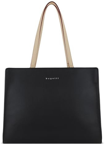 bugatti Ella Business System Bag - elegante Aktentasche mit 13-Zoll-Laptopfach in Schwarz