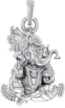 INDIA MADE 92,5 % reines Sterlingsilber, Ganesha-Ganpati-Anhänger, Medaillon für Kinder und Frauen, kd7131, Sterlingsilber, ohne Edelstein, Sterling-Silber, Kein Edelstein