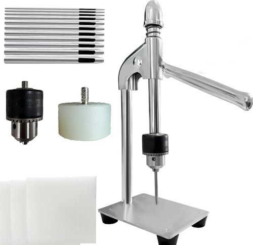 Medonala Dieser Leder Loch Puncher ist eine Heavy Duty Leder Stanzmaschine für DIY Leder Handwerk Stanzlöcher. Hauptsächlich an Lederhandwerksarbeiter für Stanz-, Prong- und Stanzprozess gerichtet.