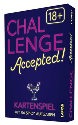 Let's Party: Challenge Accepted! 18+: Kartenspiel mit 54 spicy Aufgaben für deine Party | Fotoaufgaben, Trinkspiele und scharfe Wahrheit-oder-Pflicht-Karten | Partyspiel für Erwachsene ab 18