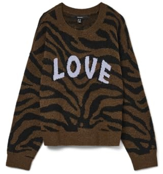 VERO MODA Vmnewkai Ls O-Neck Pullover Boo