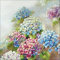 20 Ambiente Paper Napkins - Hydrangea Shades - Table Decoration with Motif Also for Party or Decoupage 33x33 cm