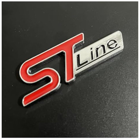 3D-Metall-ST-Line-Kühlergrill-Abzeichen for den Kofferraum(Rear stline a)