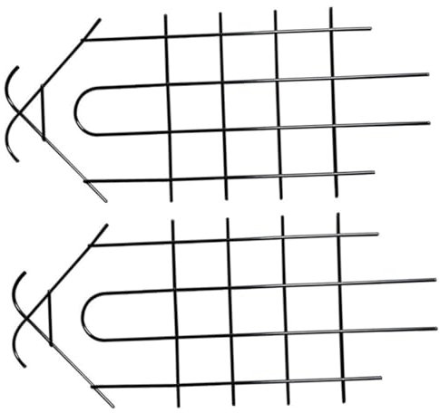 BESPORTBLE 2stücke Pflanzenklettergerüst Stabiles Gartenspaliere Rankhilfe Für Kletterpflanzen Und Blumentöpfe Wetterfeste Pflanzenstütze Mit Glatter Oberfläche Für Indoor Und Outdoor Gärten