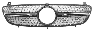 Auto Scheinwerfer Gitter Frontgrill für die Stoßstange, Haubengrill Für Benz W639 Für Viano Für Vito 2006 2007 2008 2009 2010 Diamant-Stil-Kühlergrill