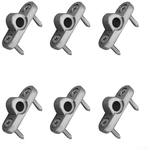 6 Stück Metall Markisenösen für Wohnmobil und Reiseanhänger Markisen, Geeignet für Wohnmobil und Zeltcamping, Edelstahl mit Schrauben