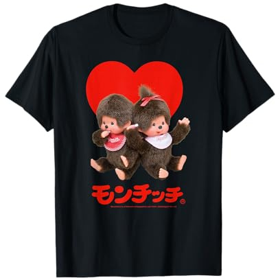 Monchhichi Valentine's Day Cute Little Fluffy Duo T-Shirt