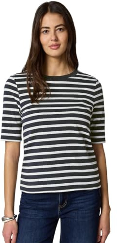 Kurzarm T-Shirt mit Streifenmuster
