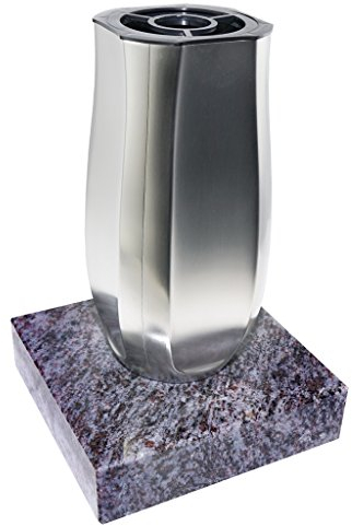 Grabvase 06 montiert auf Granitsockel (Orion)