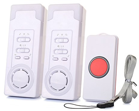 Mobiler Alarm Notruf Knopf Funk Senioren Krankenpflege Hausnotruf Pflege berfall (2 in 1)